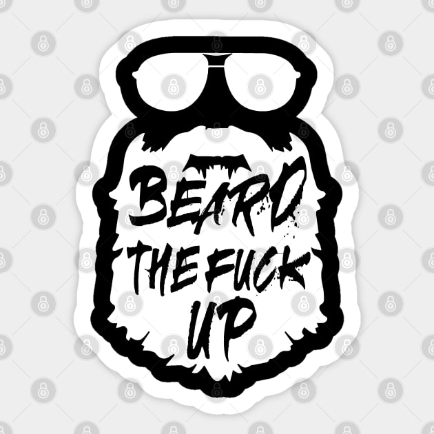 Santa Style Beard Sticker by GreenGuyTeesStore